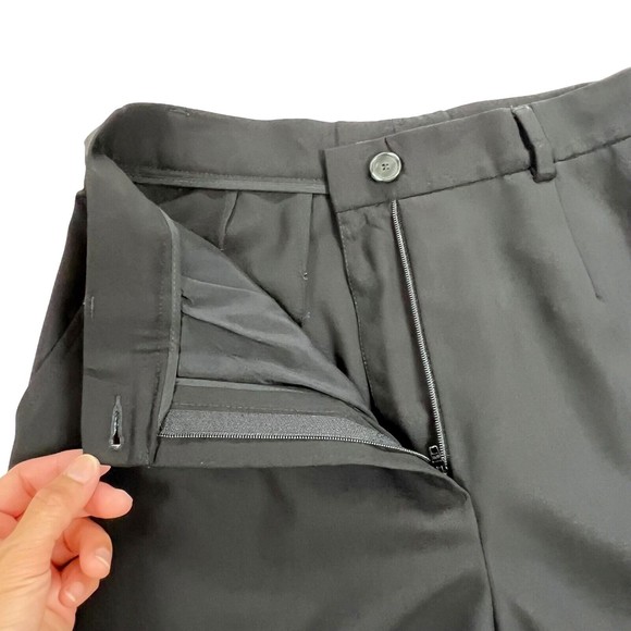 ZANELLA Jenna Sz 4 Wool Lycra Stretch Dress Pants Black MADE IN ITALY - Picture 3 of 13